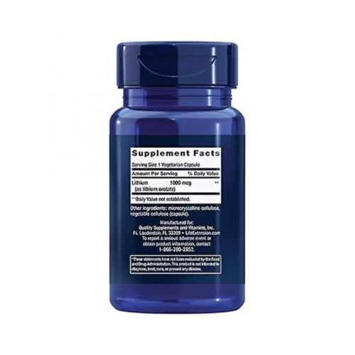 Life Extension Lithium 1000 mcg 100 Count 1