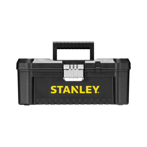 STANLEY Stanley STST1-75515 Low Essential Tool Box, Black/Yellow, 12.5-Inch