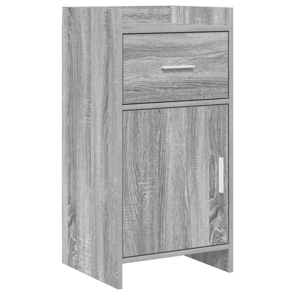 Vidaxl Sideboard Sonoma 40 X 36 X 80 Cm Engineered Wood Grey