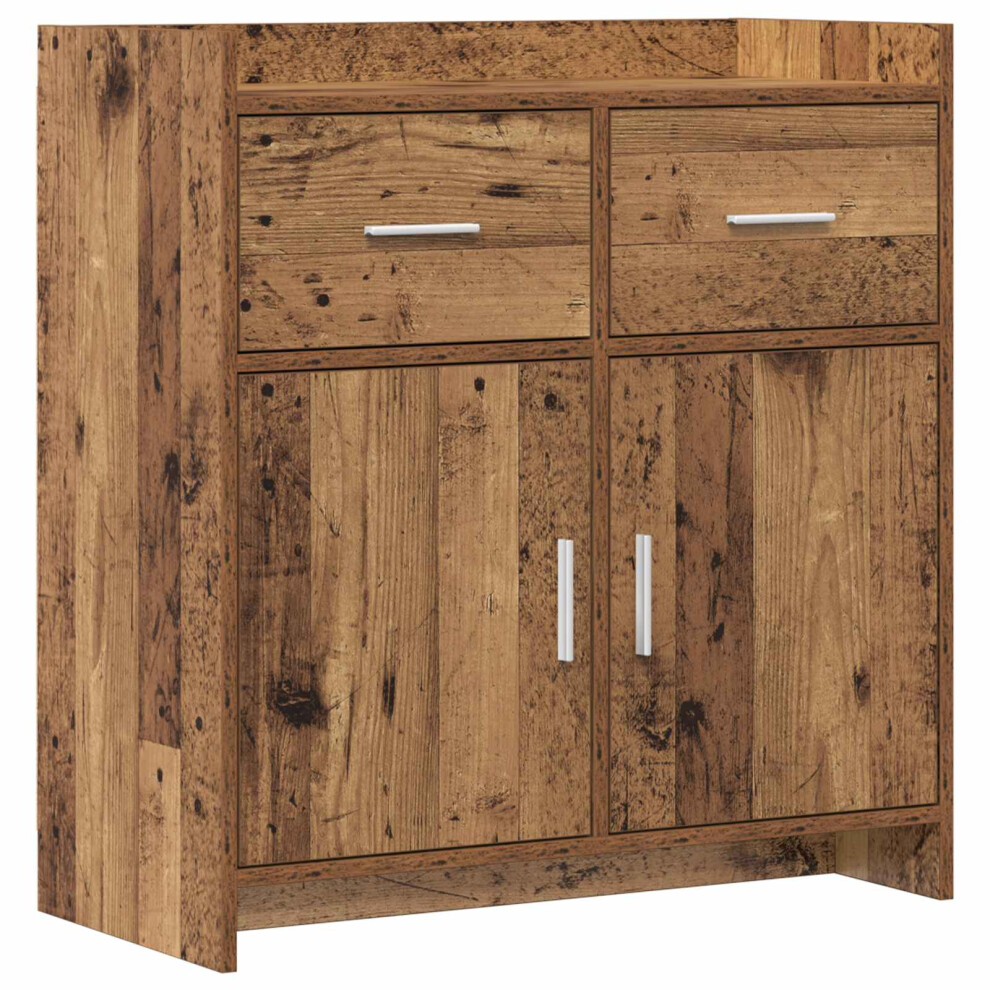Vidaxl Sideboard Old Wood 75 X 36 X 80 Cm Engineered Wood