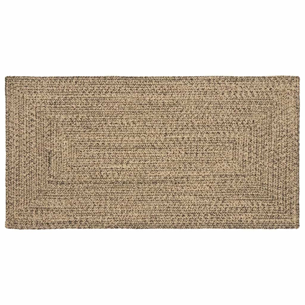Vidaxl Area Rugs Natural And Black 80 X 150 Cm Jute