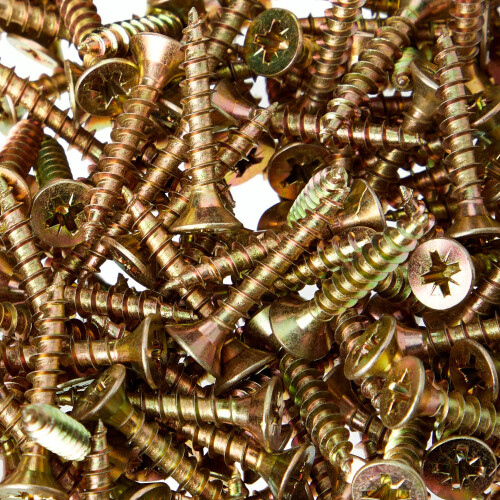 Forgefix ForgeFix Multi-Purpose Single Thread Screws | 5.0 x 30mm | Zinc Yellow Passivated | Box 200 1