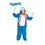 Fantasia de pijama - Doraemon - Azul - Macacão com capuz - Licença oficial 1