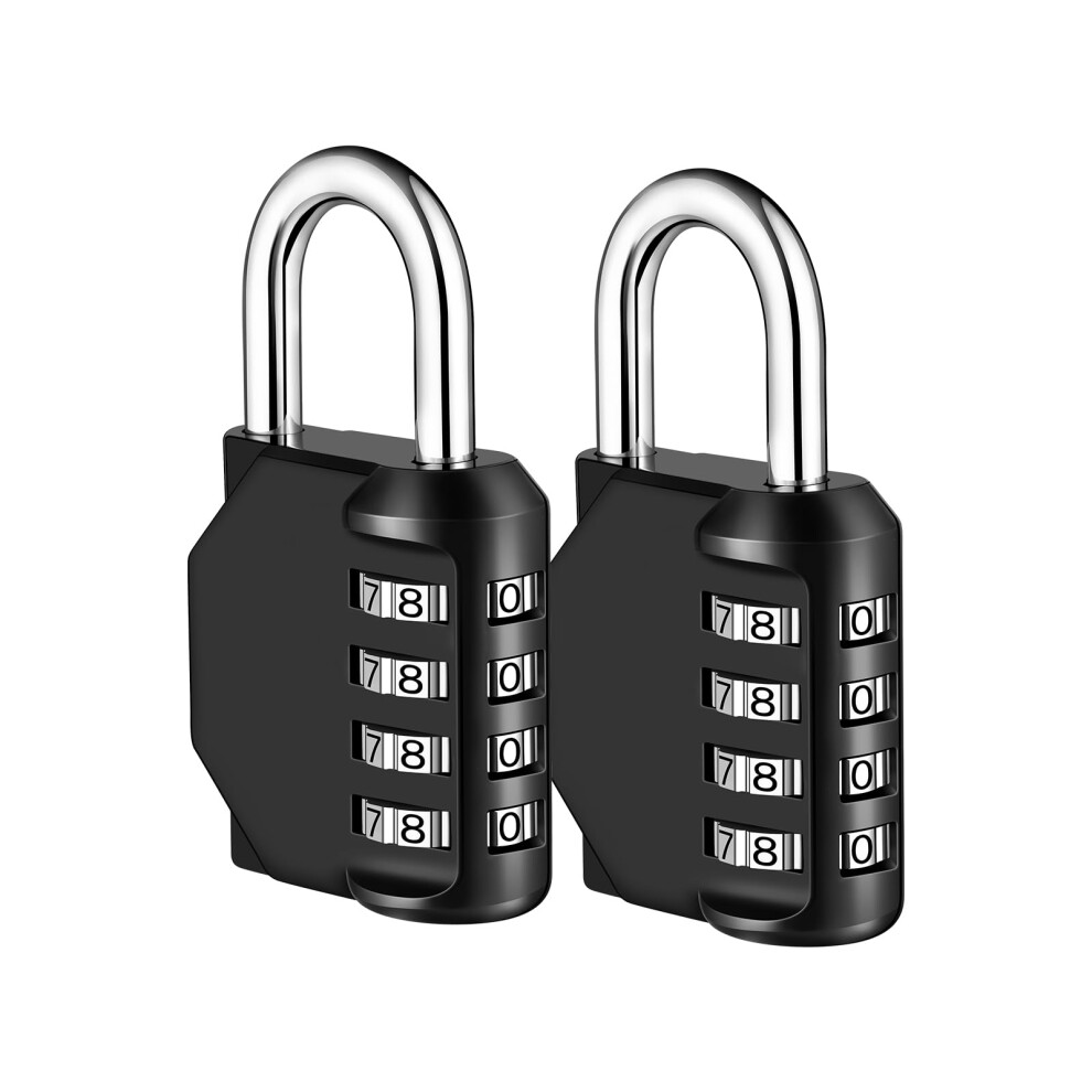 Nage 4-Digit Combination Padlock With Resettable Code | Heavy Duty Outdoor Padlock For Gym, School Lockers, Toolbox, Gate, Shed & Garage | Weatherpro 5005895003933