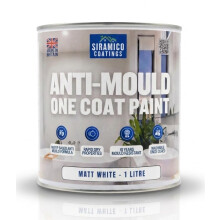 SIRAMICO COATINGS Anti-Mould Paint | 1 Litre | Superior 10 Year Anti Mould Resis