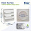 Kair White 100mm Gravity Wall Vent Grille with Backdraught Shutters 3