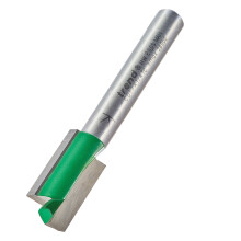 Trend CraftPro Straight Two Flute Router Cutter, 1/4 Inch Shank, 11.1mm Cut Diameter & 19.1mm Cut Length, Tungsten Carbide Tipped, C017X1/4TC