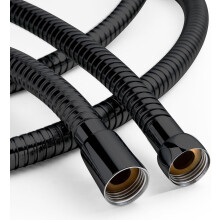 OFFO Large Bore Shower Hose 2m, 11mm Bore High-Flow Anti-Kink Shower Hose Stainless Steel Replacement High Pressure Shower Hoses,Universal Leakproof,