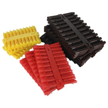 Merriway BH07206 (300 Pcs) Assorted Heavy Duty Wall Plugs, Yellow, Red and Brown Screw Size 4-14 - 100 Each Colour
