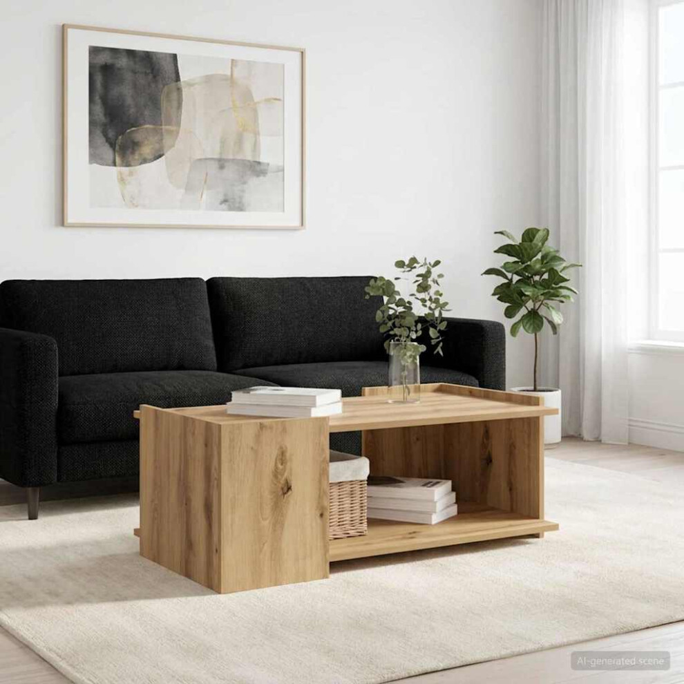 Vidaxl Coffee Table Artisan Oak 90 X 50 X 33 Cm Engineered Wood