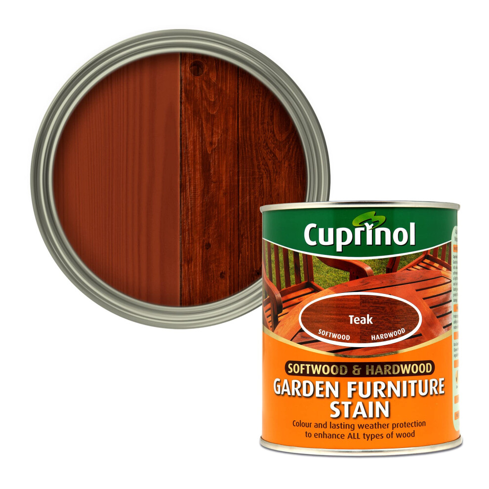 Cuprinol Garden Furniture Stain Exterior Woodcare, Teak,750 Ml 5000991107615