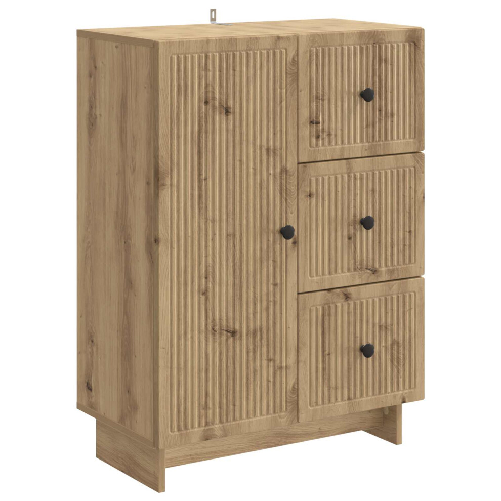 Vidaxl Sideboard Artisan Oak 66 X 34.5 X 90 Cm Engineered Wood