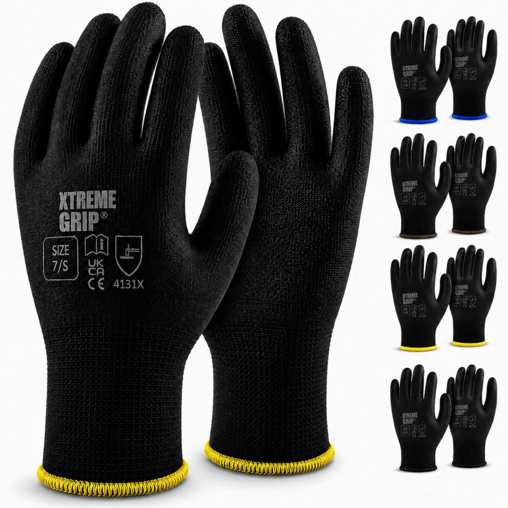 Xtremeauto Xtremegrip Pu Coated Safety Work Gloves Â Non-Slip Grip Protective Work Gloves For Diy, Mechanics, Warehouse, Gardening & Construction 5002803503363