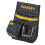 STANLEY STANLEY Leather Tool Belt Pouch, Double Pocket Storage Organiser, Hammer Loop, 1-96-181 1