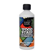 Village Green Ready to Use Wood Stain - Water Based, Eco Friendly, Premium Quality (French Grey, 500ml)
