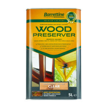 Barrettine Wood Preserver (Clear, 5L) - UV Fade Resistant, Durable & Water Repel