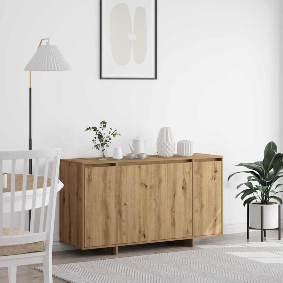 Vidaxl Sideboard Artisan Oak 135 X 41 X 75 Cm Engineered Wood