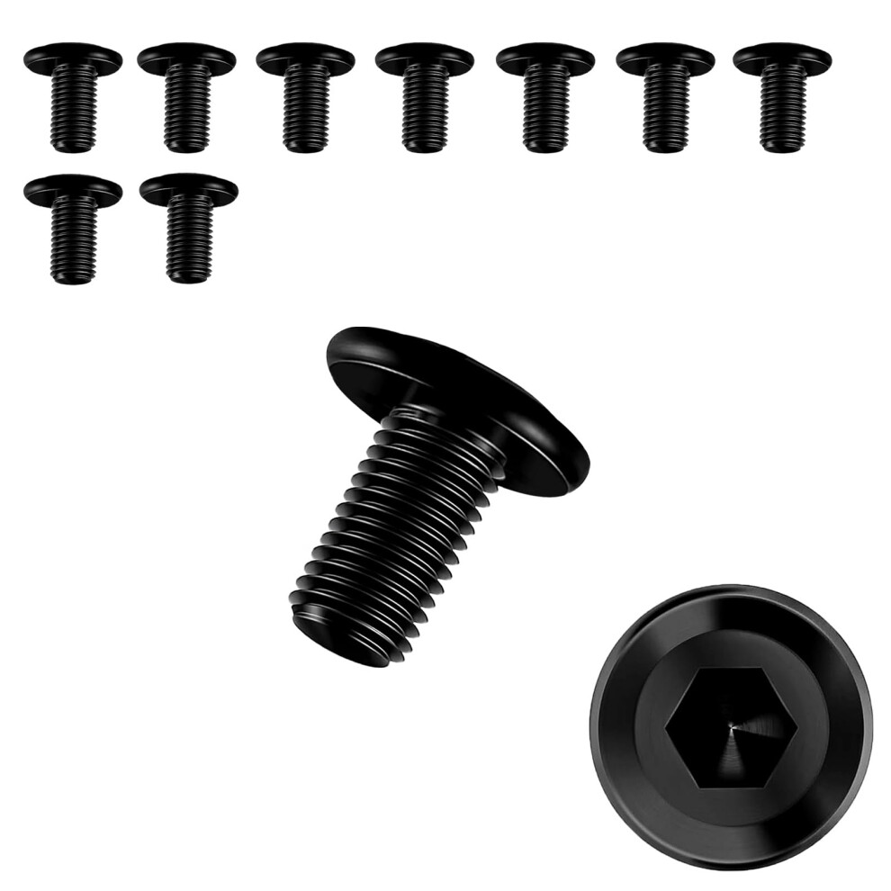 10 Pcs Bolt M612,Stainless Steel Bolts,Flat Head Hex Socket Cap Screws Bolts,Allen Socket Bolts Screws,Furniture Screws,M6x12mm,Black(M612) 5003422186869