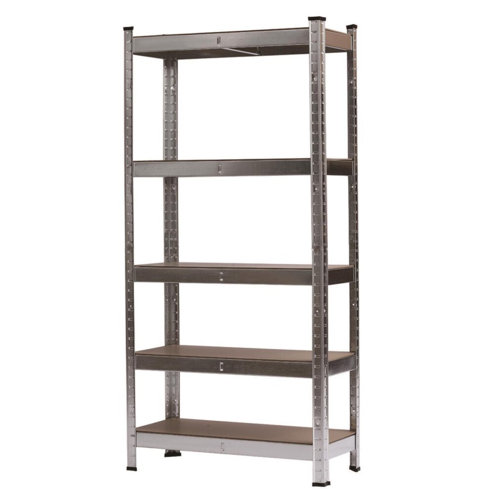 Crownshop Garage Shelving Units 5 Tier Heavy Duty Metal Shelving Unit, Boltless Storage Shelves For Garage, Shed, Warehouse, Workshop & Office (5 Tie 5009939748200