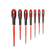 Bahco BE‑9888S ERGO VDE Insulated Screwdriver Set, 7 Piece Electrical Tool Kit with ERGOnomic Handles for Controlled Grip and Reduced Hand Strain in