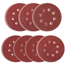 70 Pcs 125mm Sanding Discs with 8 Holes for Orbital Sander Pads