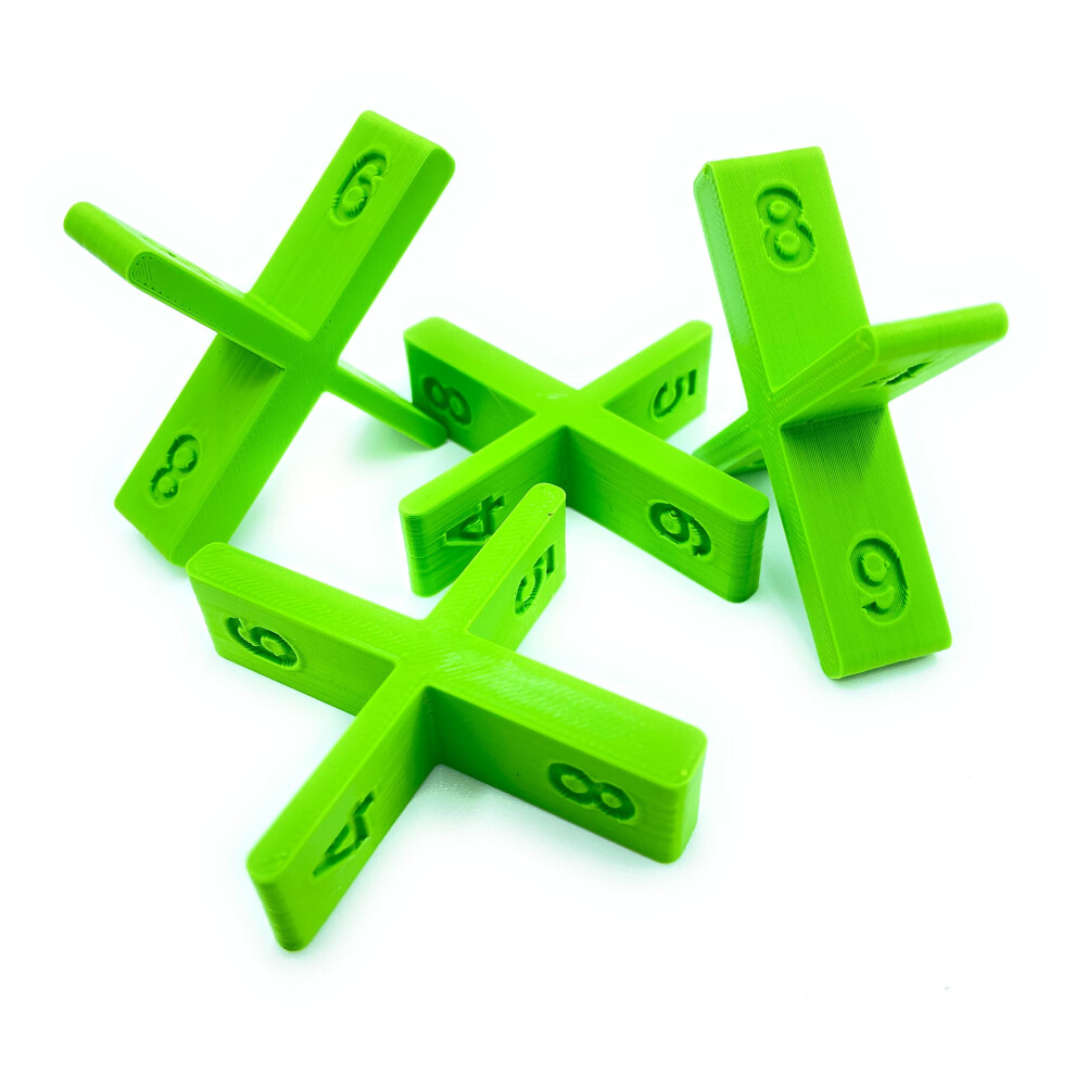 3Dimensional Studio Decking Spacer 4 Pack Multiple Gap Width's 4Mm, 5Mm, 6Mm, 8Mm On Same Spacer., Green, 5000272246583