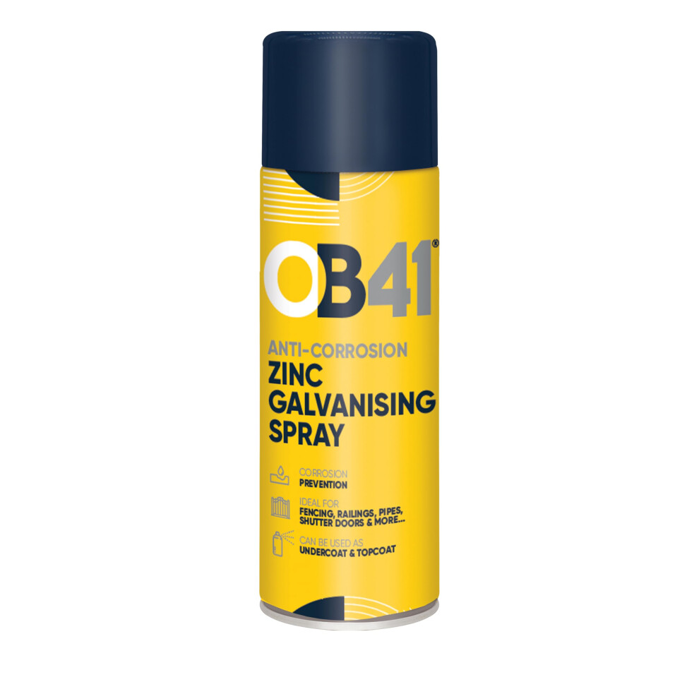 Ob41 Anti-Corrosion Galvanising Zinc Spray 400Ml Â Rust Protection Â Cold Zinc F 5002438382227