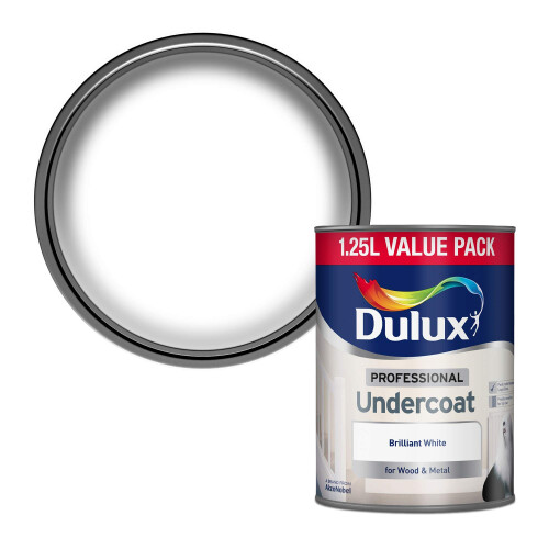 Dulux Dulux Professional Undercoat Paint - Brilliant White - 1.2 5 Litres