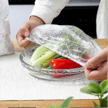 2026 Great!! 100 Pcs Fresh Keeping Bags, Cling Film Bag Plastic Food Storage Covers Bags Plastic Food Storage Covers for Fruit Preservation - C&amp;S
