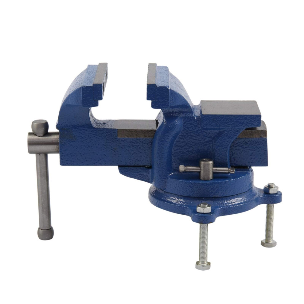 Crownshop Bench Vice For Workbench Bench Vise With 360 Degrees Swiveling Table Vice Base Cast Iron Workshop Vise For Workshop Factory (4 Inch) 5002259817779