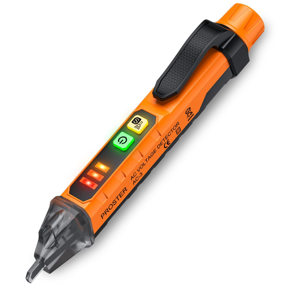 Proster Voltage Tester Pen Non Contact Voltage Detector Pen 48V-1000V/12V-1000V 5006015669336