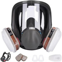 Wytcyic Reusable Full Face Respirator, Gas Cover Organic Vapor Mask and Anti-fog,Dust-proof Face Cover, for Painting, Mechanical Polishing, Logging,