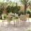 VidaXL vidaXL Garden Dining Set 5 pcs Beige Poly Rattan 1