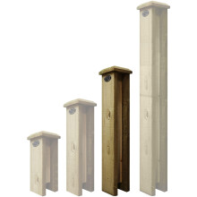 Premier Garden Supplies Concrete Post Extenders (2-WAY STRAIGHT) W.100mm x D.100
