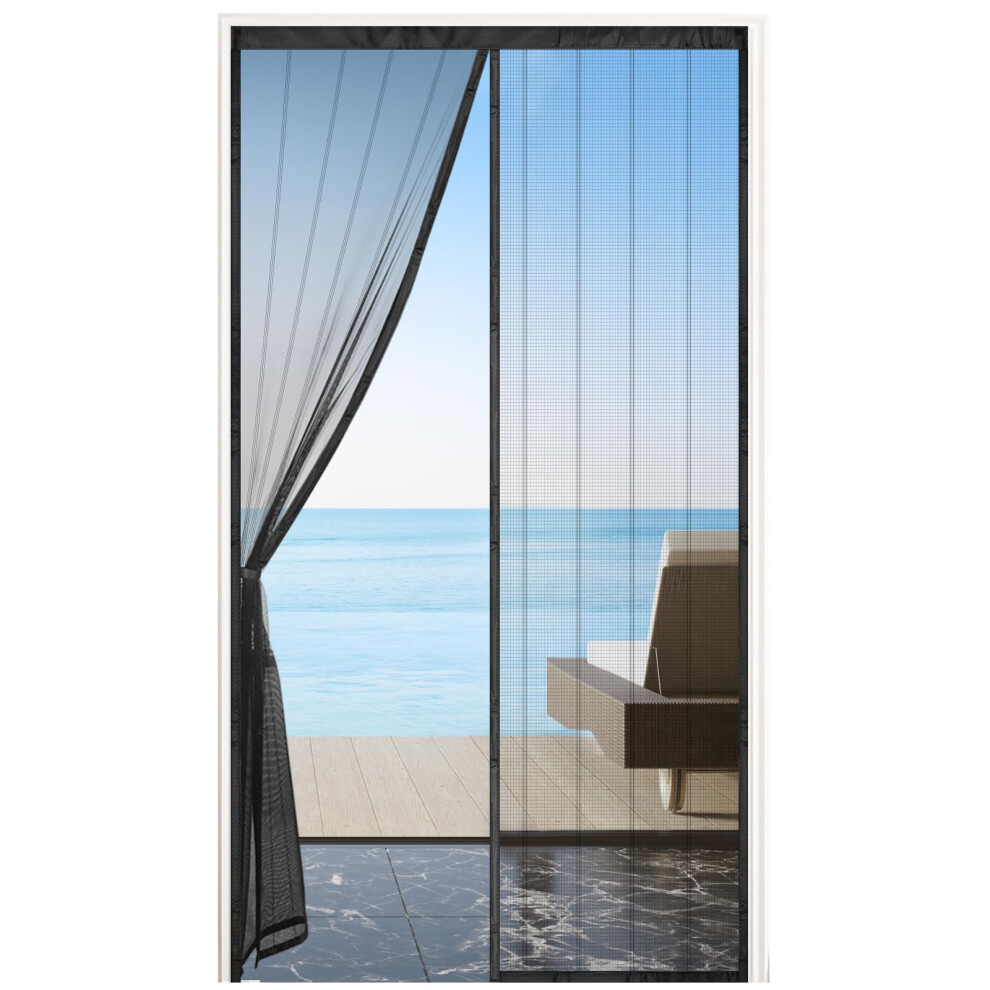 Mycarbon Fly Screens Doors Nets Patio Curtain Insect Mesh For Keeping Out Flies & Bug, Flyscreen French Doors, Mosquito Magnetic Fly Doors, Widened T 5009600030030