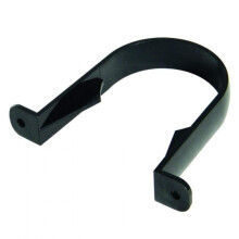 FLOPLAST Black 68mm Round Gutter Pipe Clip - Bag of 5
