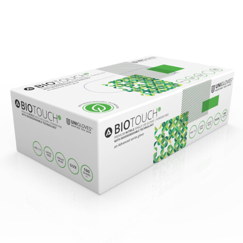 Unigloves BioTouch Nitrile Disposable Gloves 1