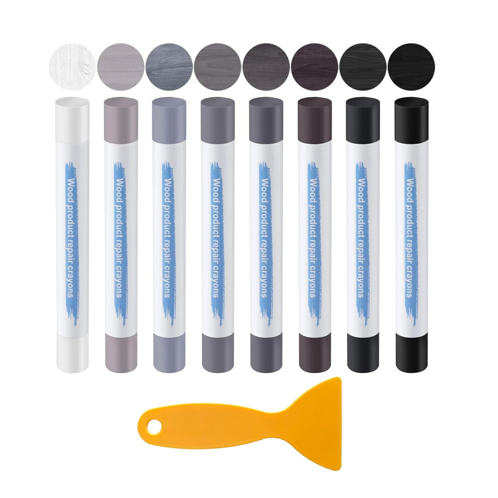 Wax Filler Wood Repair Sticks, Wax Sticks For Wood Repair, Laminate Floor Repairs Kit, Soft Repairs Crayons For Wooden Furniture Laminate Floor Table 5000359193939