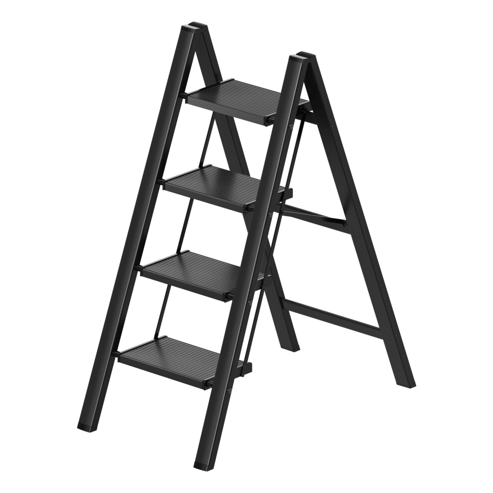 Photos - Other for Repair GameGem 4 Step Ladder, Folding Step Stool with Anti-Slip Wide Pedal, Aluminum Material Lightweight yet Sturdy, 150 KG Load,