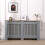 AVC Designs Extra Large Radiator Cover Modern Design Vertical Slats Grey/Oak… 1