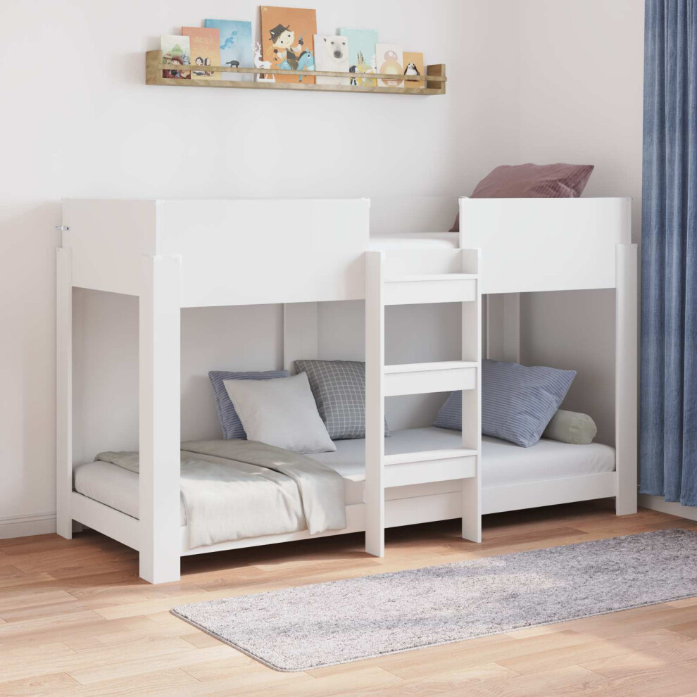 Vidaxl Bunk Bed For Kids 75 X 190 Cm Engineered Wood White