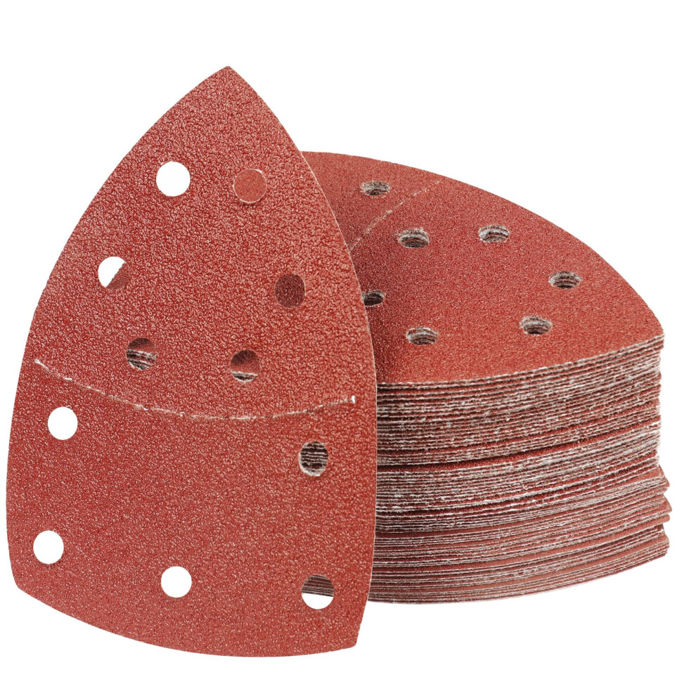 Pmiqsa 80Pcs 60 Grits Sanding Pads Mouse Sander Pads 11 Hole Sanding Sheets Hook Sandpaper Sheets For Multitool Detail Sander Paper 5000851628342