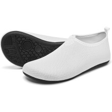 Scarpe da Scoglio Racqua per Spiaggia Ricci di Mare Nuoto Asciugatura Rapida Bianco 40/41 — ciabatte piscina