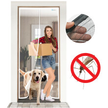 Zanzariera Magnetica per Porte Finestre 90x210 cm Rete Premium Bianca — tenda antinsetto, rete per terrazzi