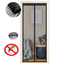 Zanzariera Magnetica per Porte Finestre 95x200 cm Chiusura Automatica — zanzariera, tenda da esterno, telo balcone