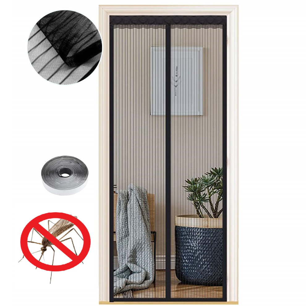 Magnetic Mosquito Net For Balcony Doors 95X200 Cm Automatic Closing Â Magnetic Door Mosquito Screen, Patio Door Mosquito Screen 5902362854411