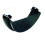 FLOPLAST 112mm Half Round Gutter External Stop End - Black 1