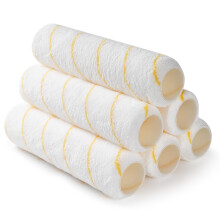 YiBaiBrush Paint Roller Covers, 6 Pack, 9 Inch Microfiber Paint Roller, 3/8" Nap Covers for Paint Roller Frame, Rollers for Painting, Paint Supplies