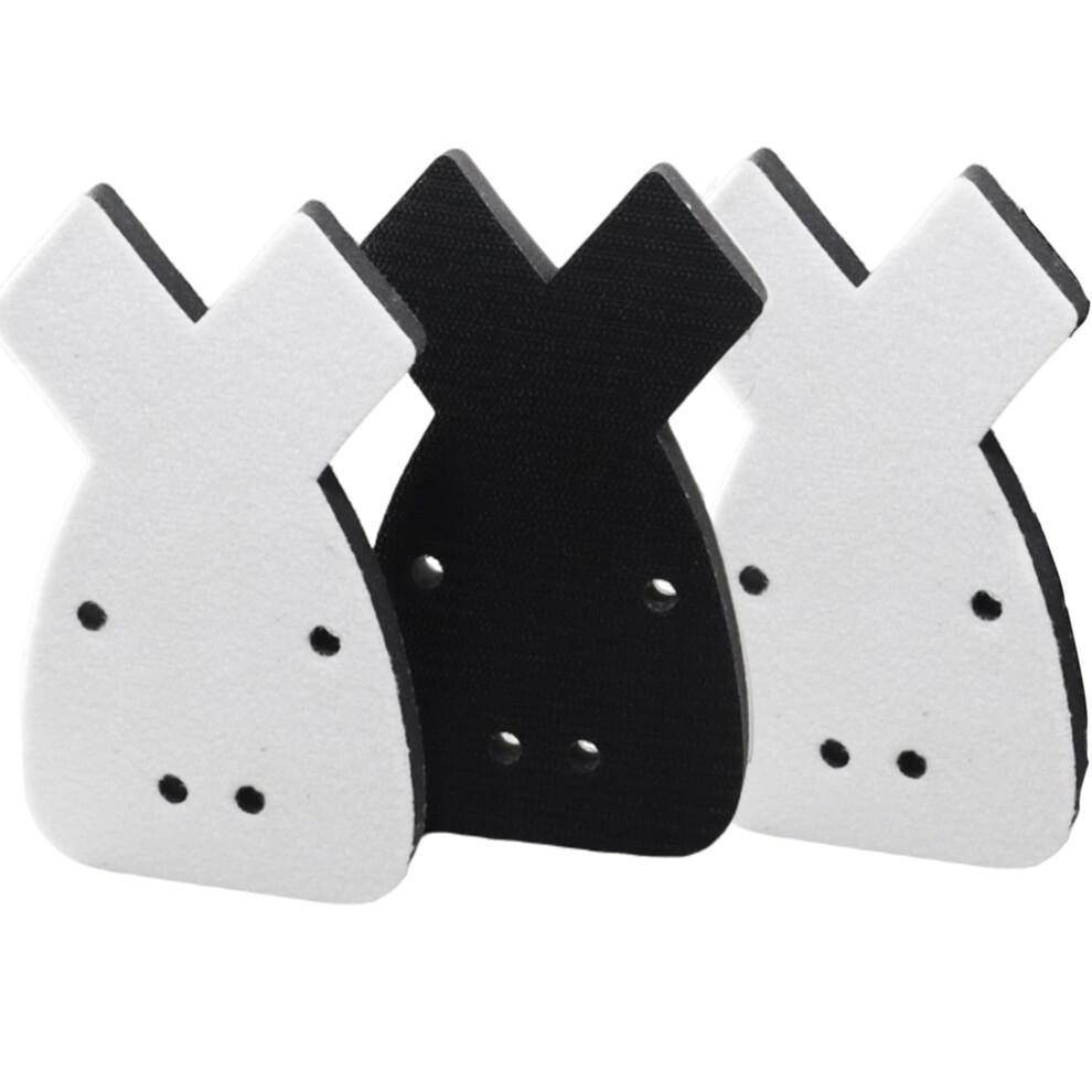 3Pcs 165Mm*93Mm Black And Decker Mouse Sander Pads,Detail Sander Paper Interface Pad, 4 Hols Foam Interface Mouse Sander Sandpaper Backing Pad 5001147815927