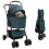 VidaXL vidaXL Folding Pet Stroller Adjustable Green 81 x 47 x 99 cm Polyester 1